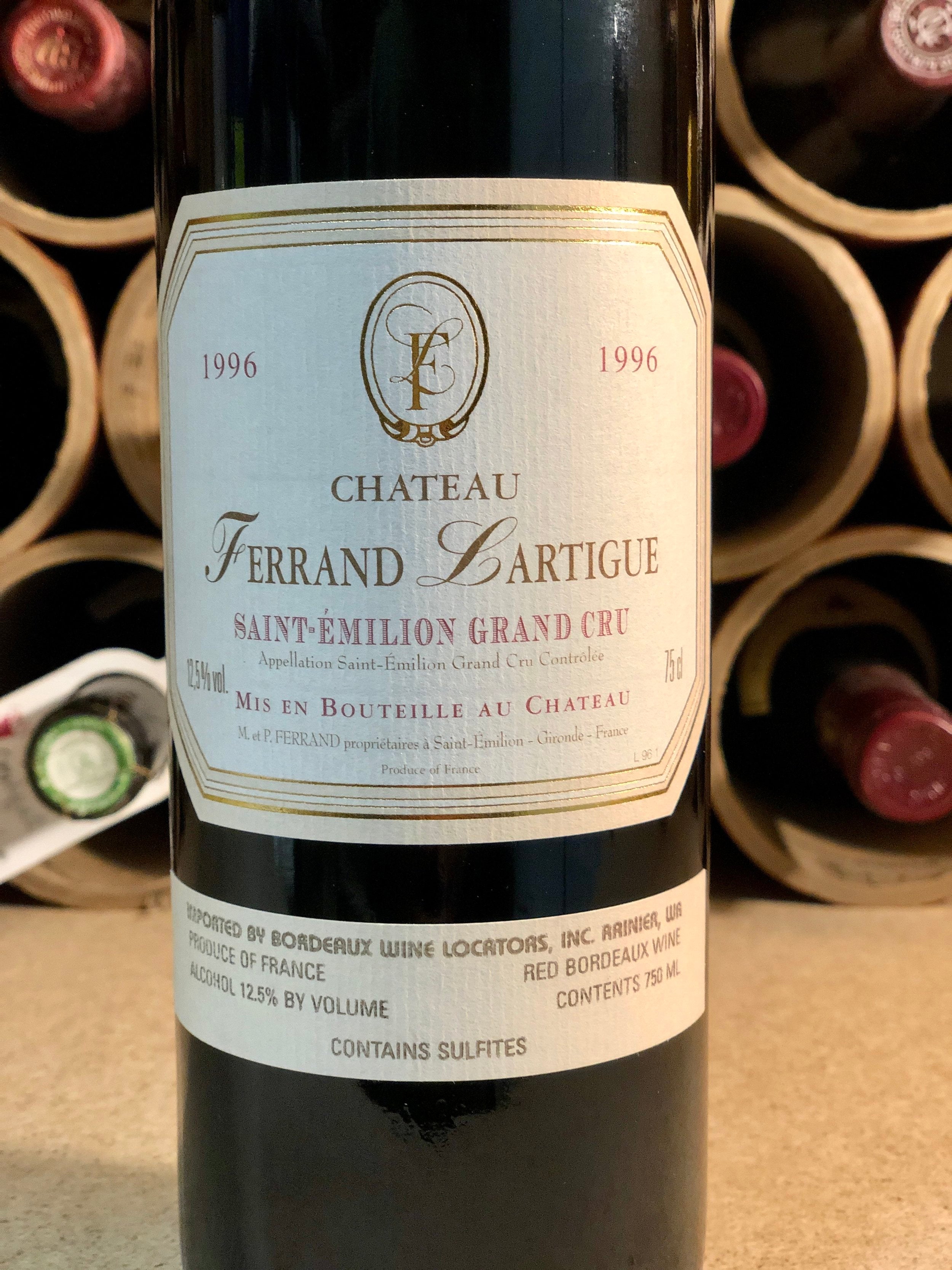 Ferrand Lartigue, St. Emilion 1996