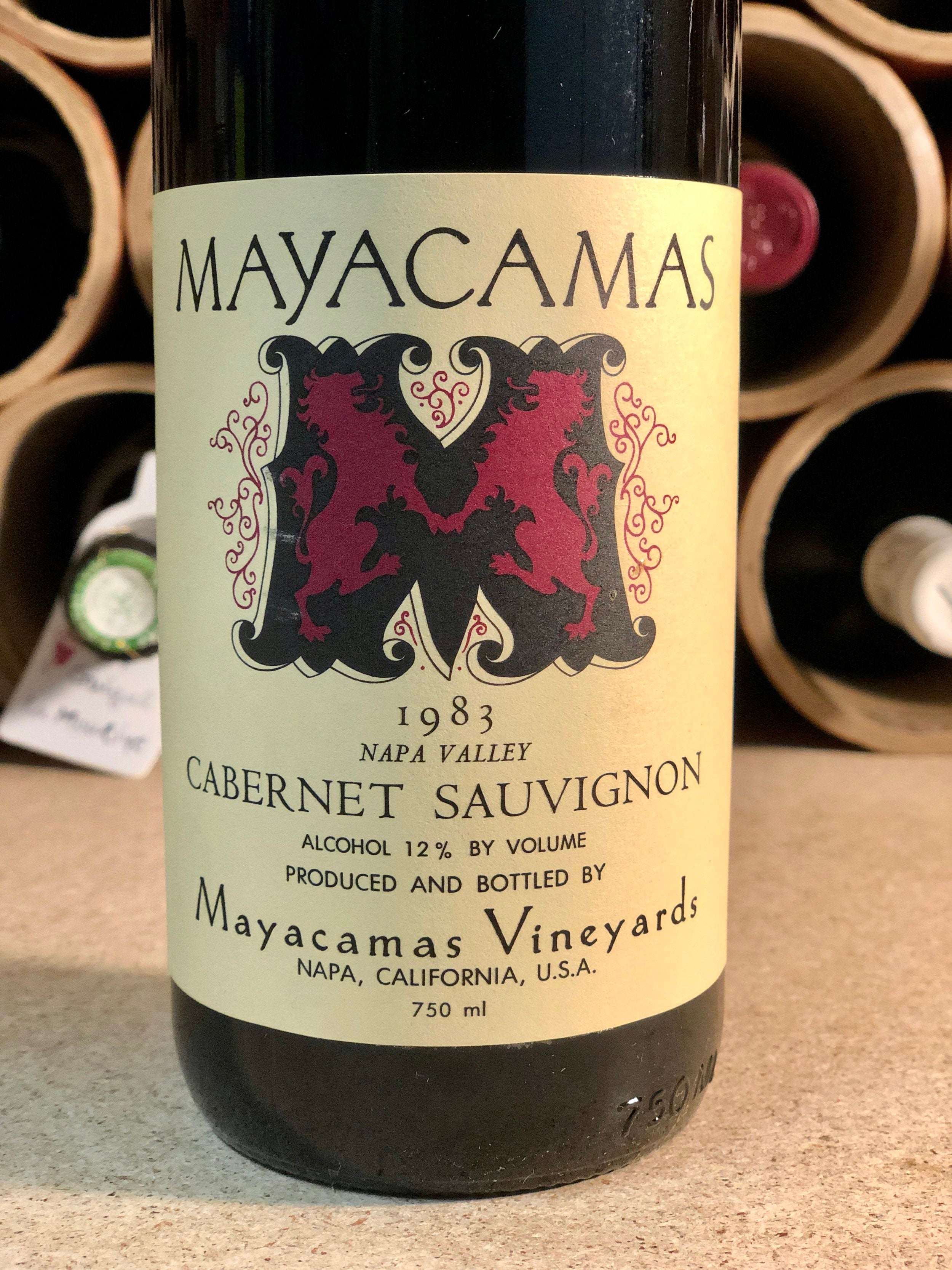 Mayacamas, Napa Valley, Mt. Veeder, Cabernet Sauvignon 1983 (HS)