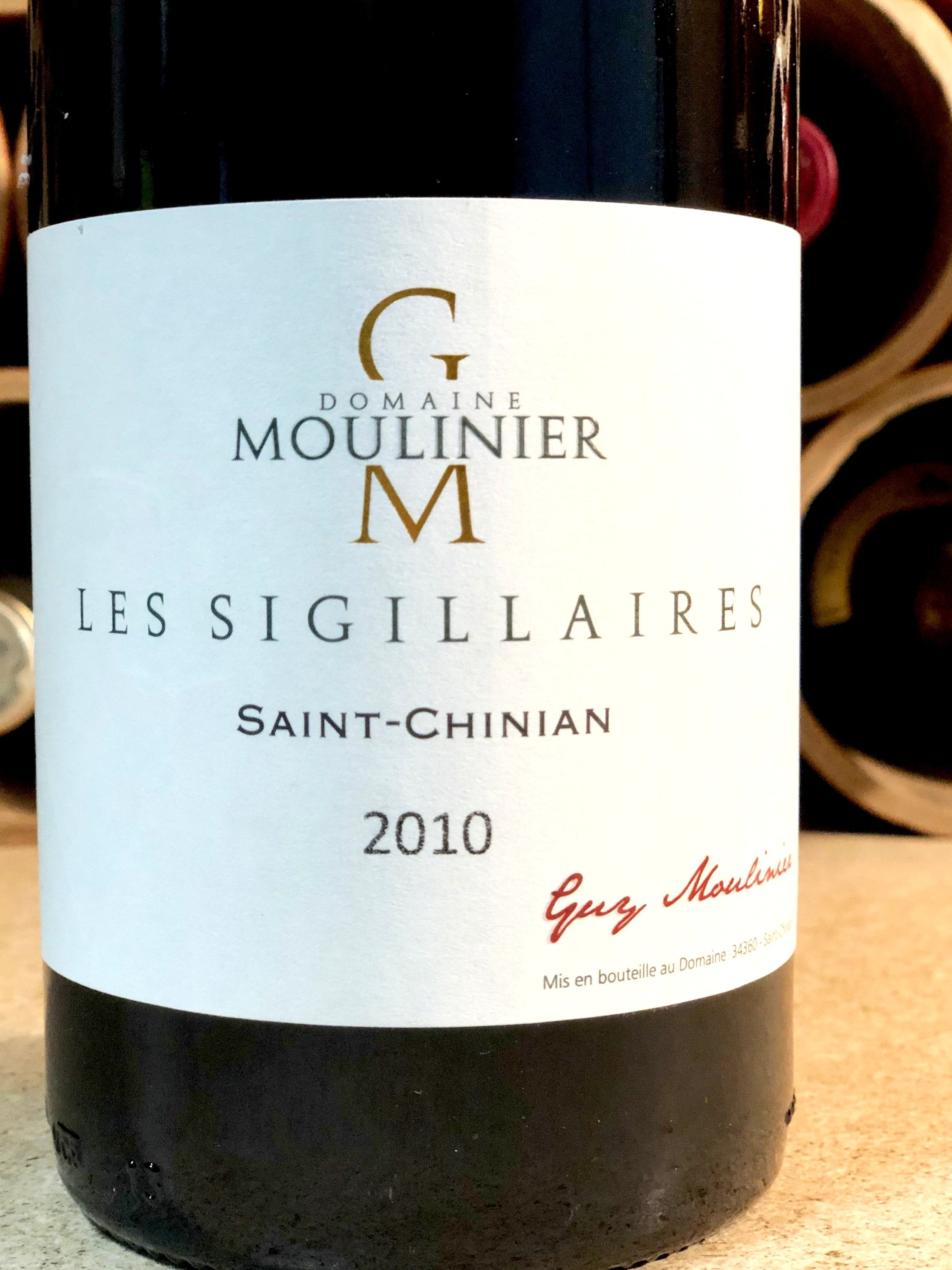 Domaine Moulinier, Saint Chinian, Les Sigillaires 2010