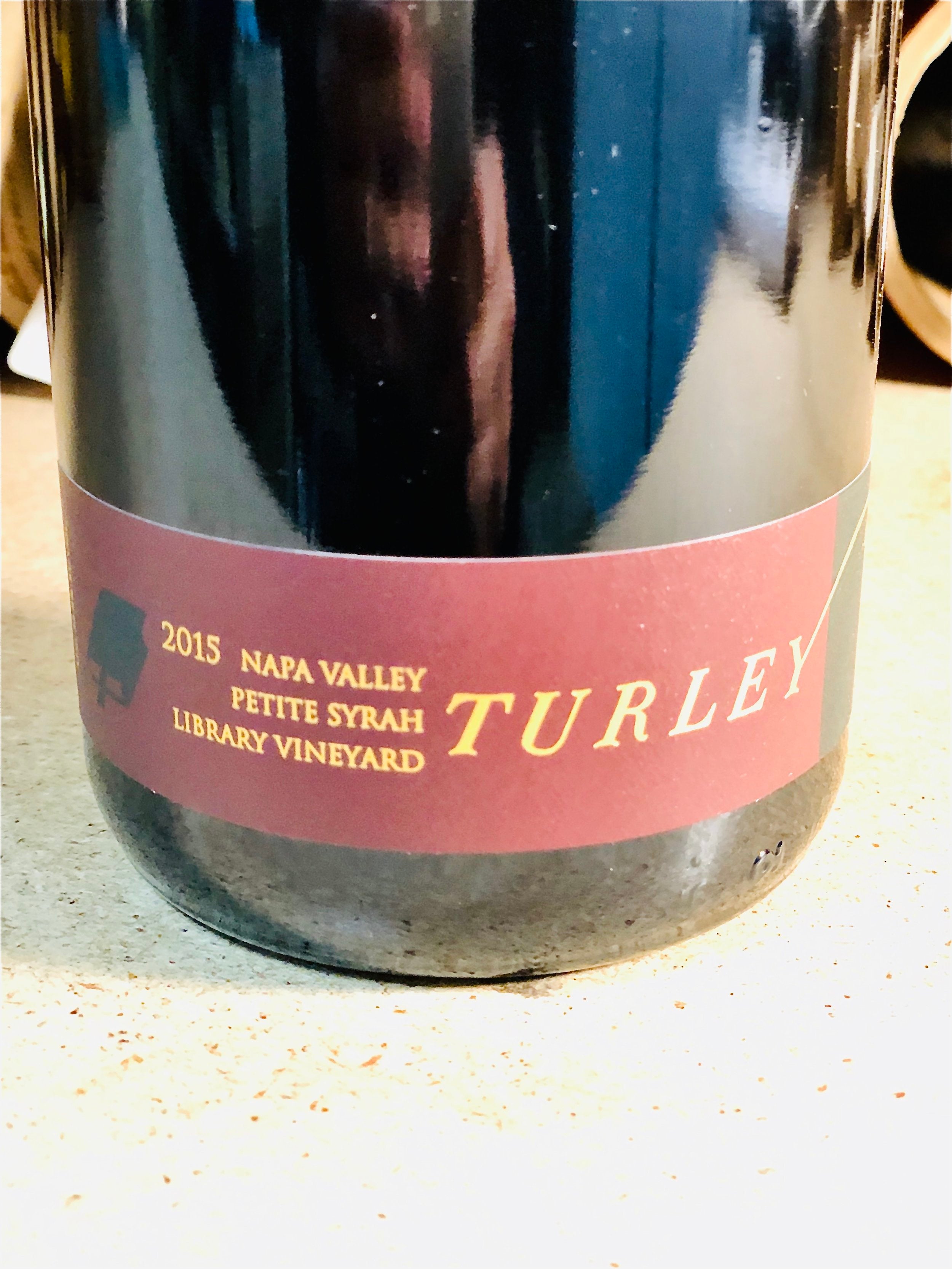 Turley, Napa Valley, Library Vineyard, Petite Syrah 2015