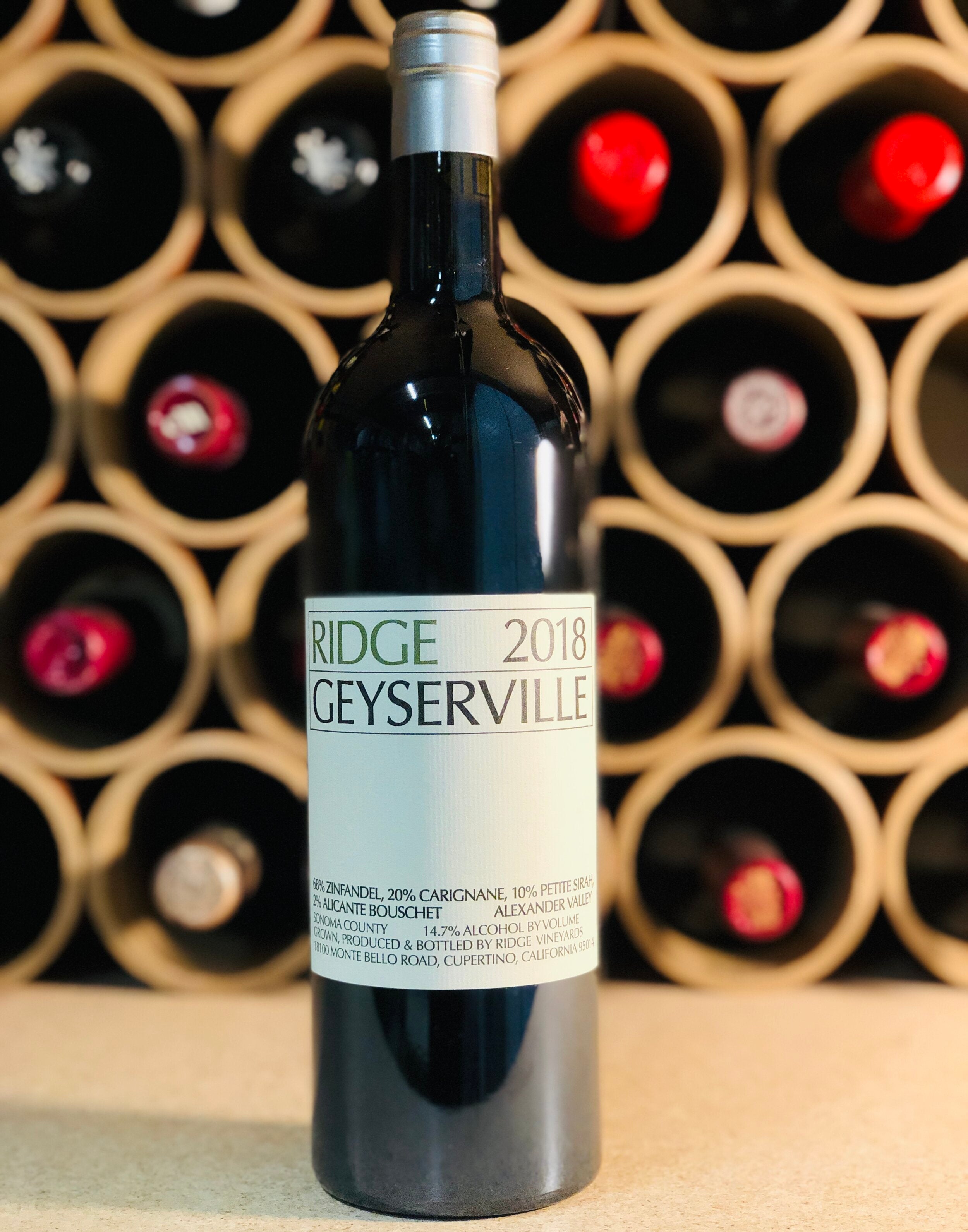 Ridge Vineyards, Sonoma County, Geyserville 2018