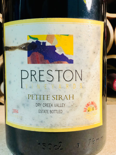 ワイン PARXET GRAN RESERVA vintage2013 PRESTON, DRY CREEK VALLEY, OLD VINES PETITE SIRAH 1994 (1.5L