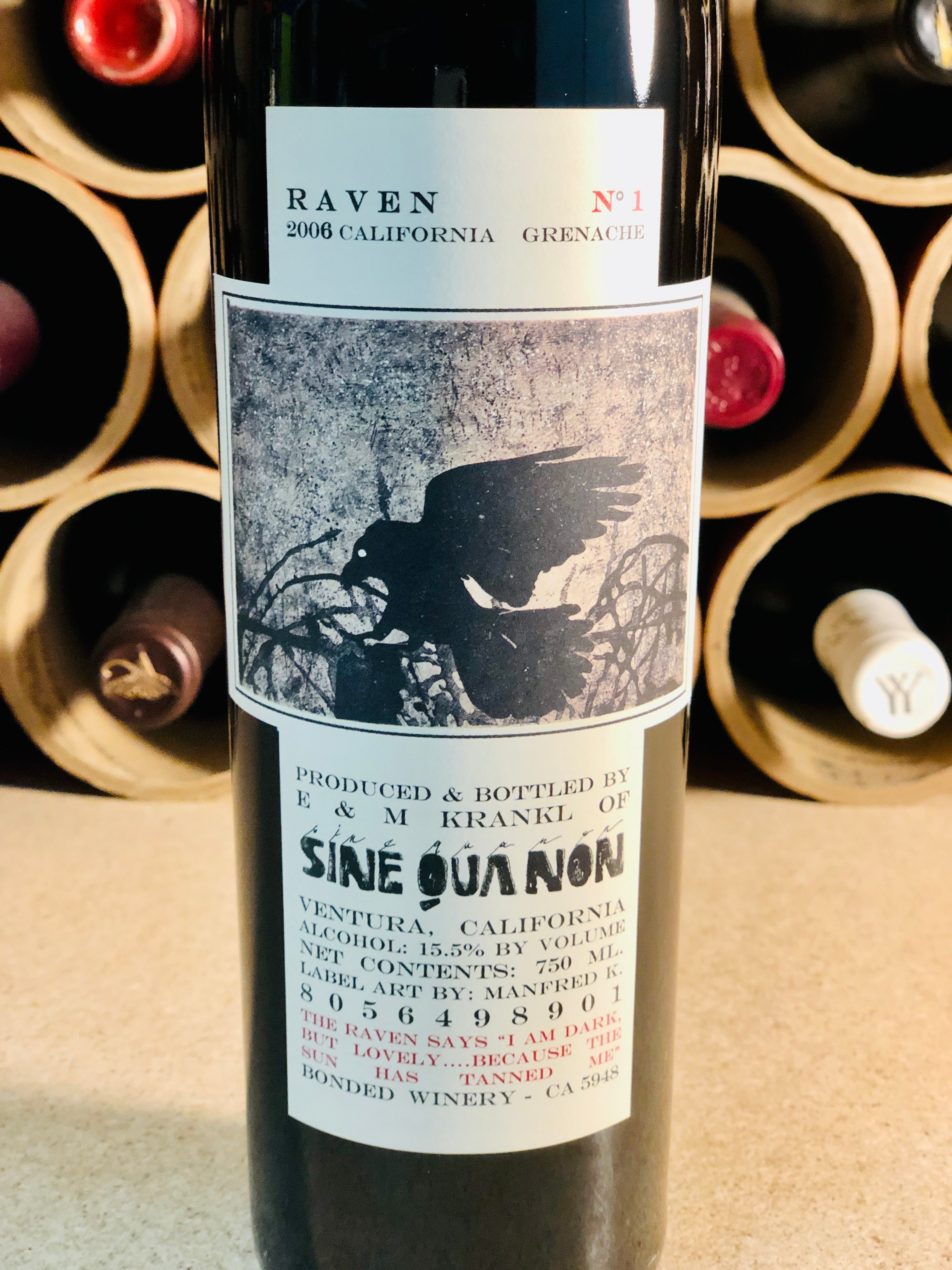 Sine Qua Non, Raven No. 1, Grenache 2006 – CHAPTER 4 | FINE + RARE