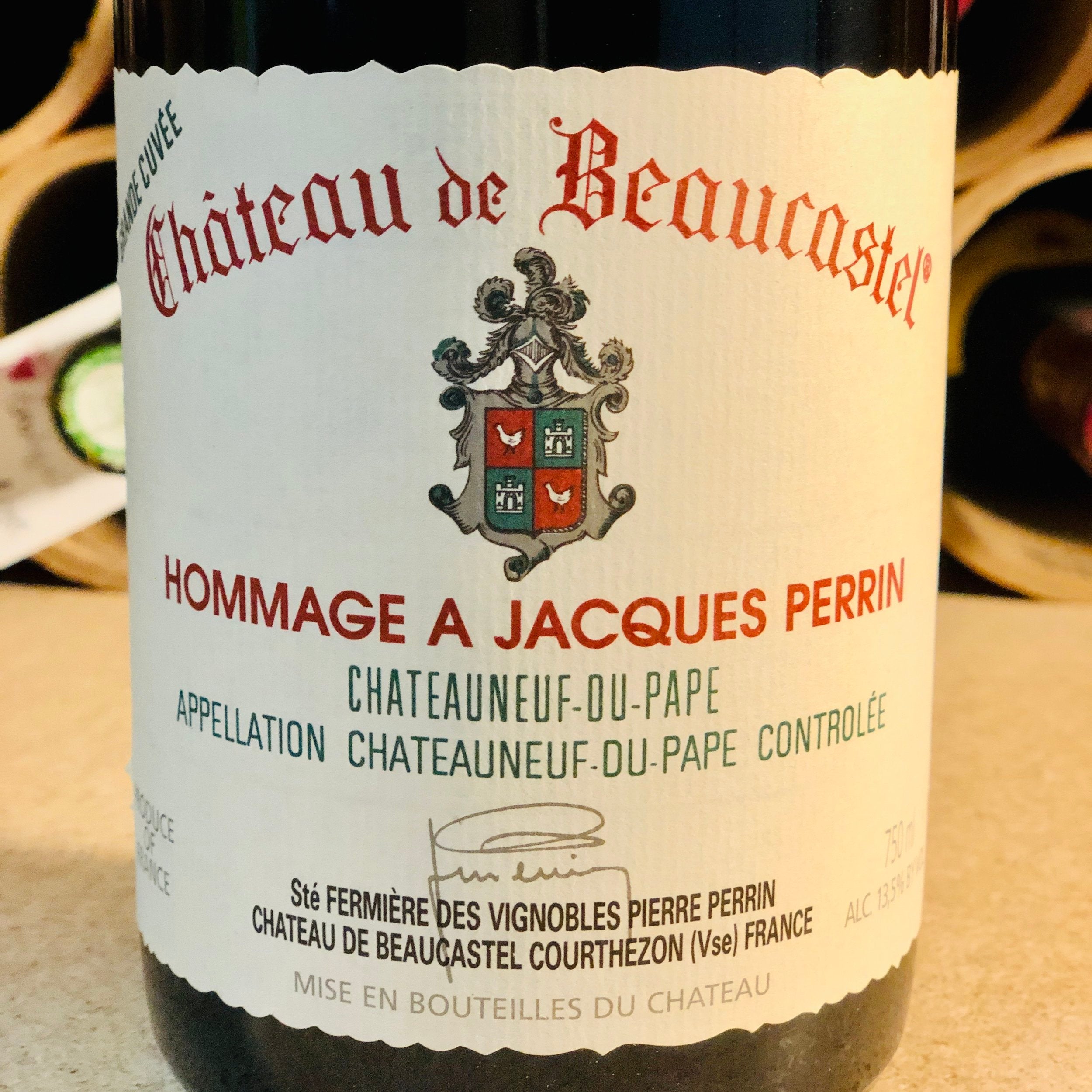 Beaucastel, Chateauneuf-du-Pape, Hommage a Jacques Perrin 2000