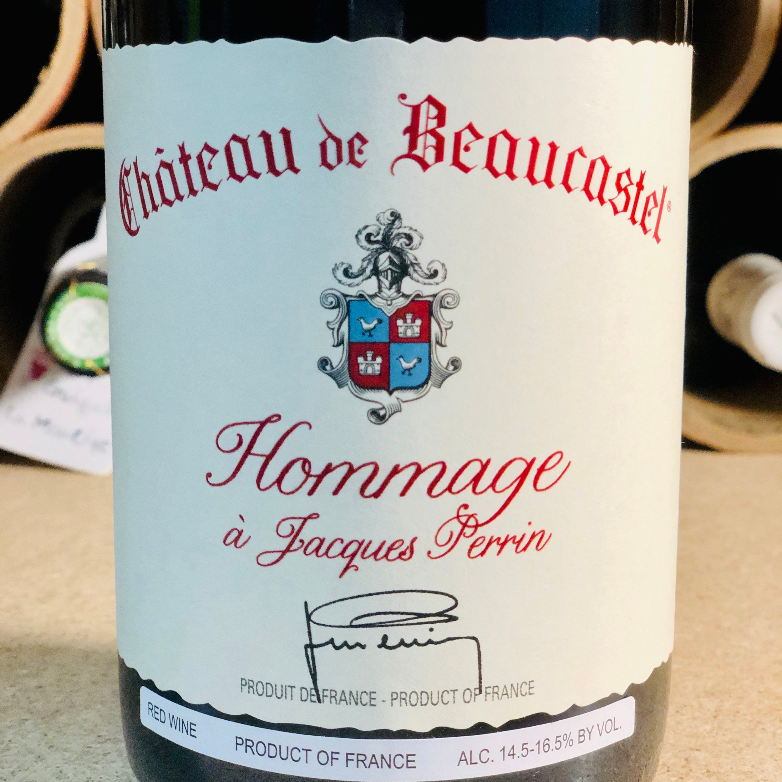 Beaucastel, Chateauneuf-du-Pape, Hommage a Jacques Perrin 2013