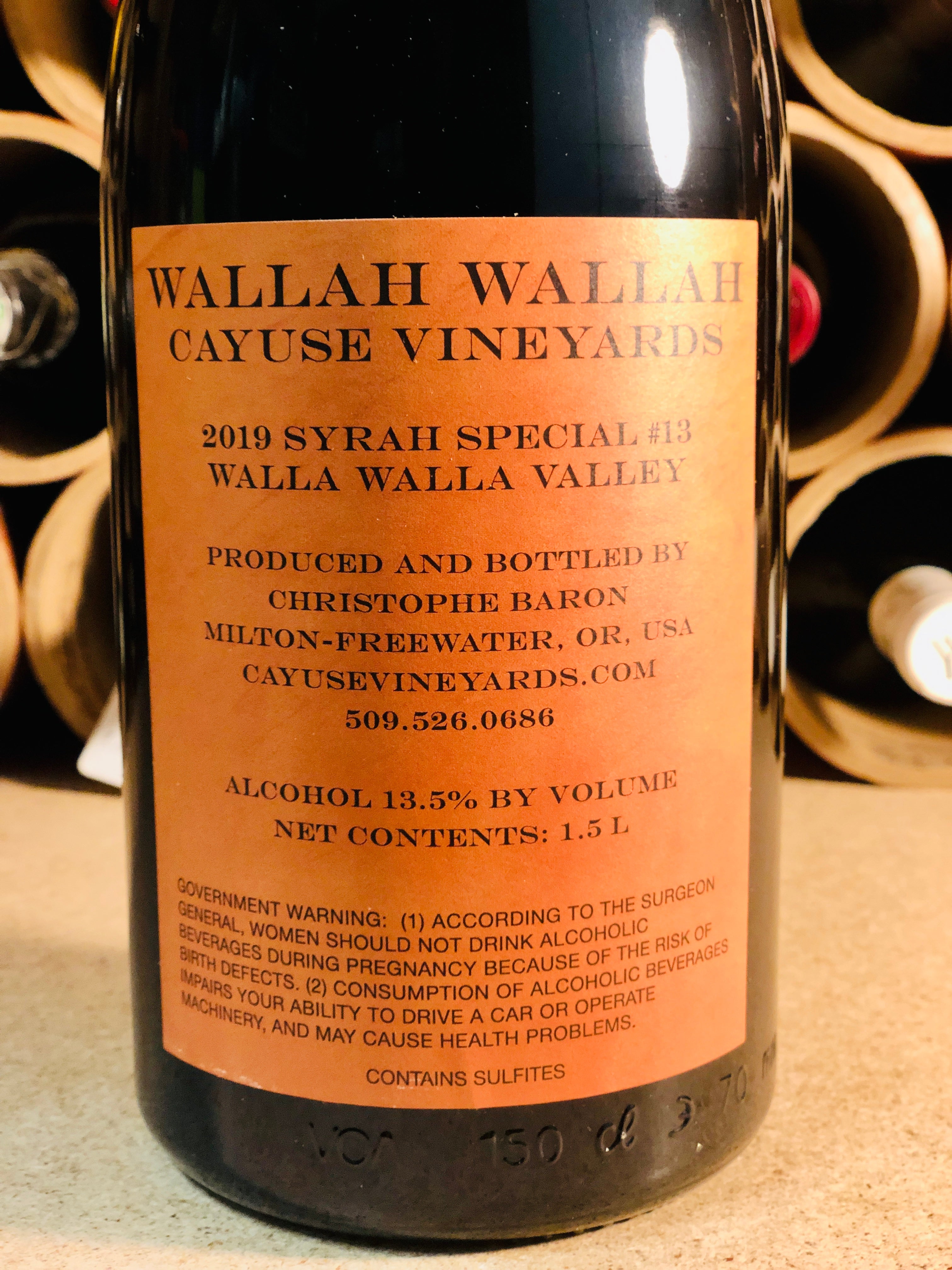 2019 Canvasback Walla Walla Valley Syrah