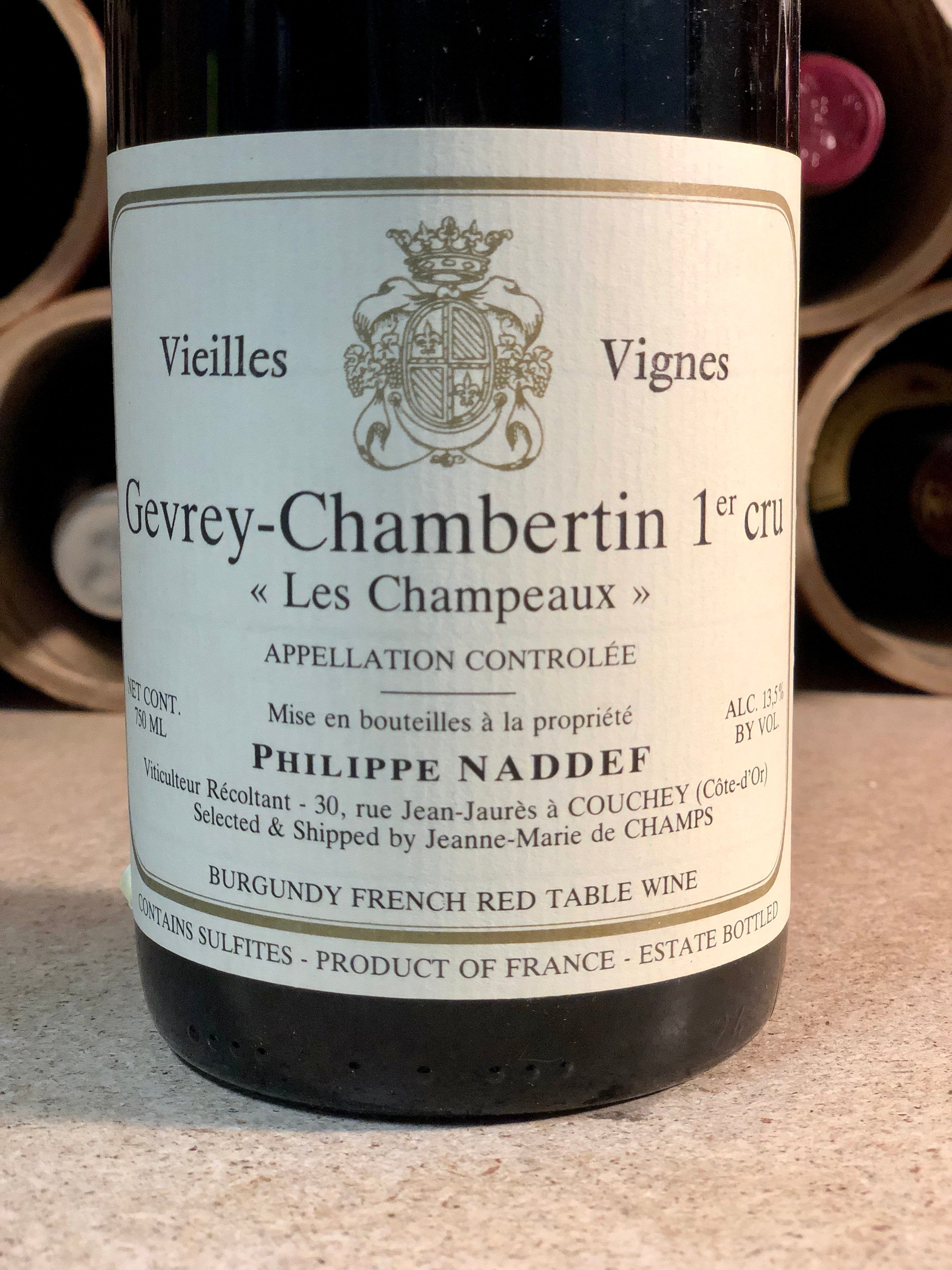 Domaine Philippe Naddef, Gevrey-Chambertin, Les Champeaux 1er Cru, Vieilles Vignes 1993