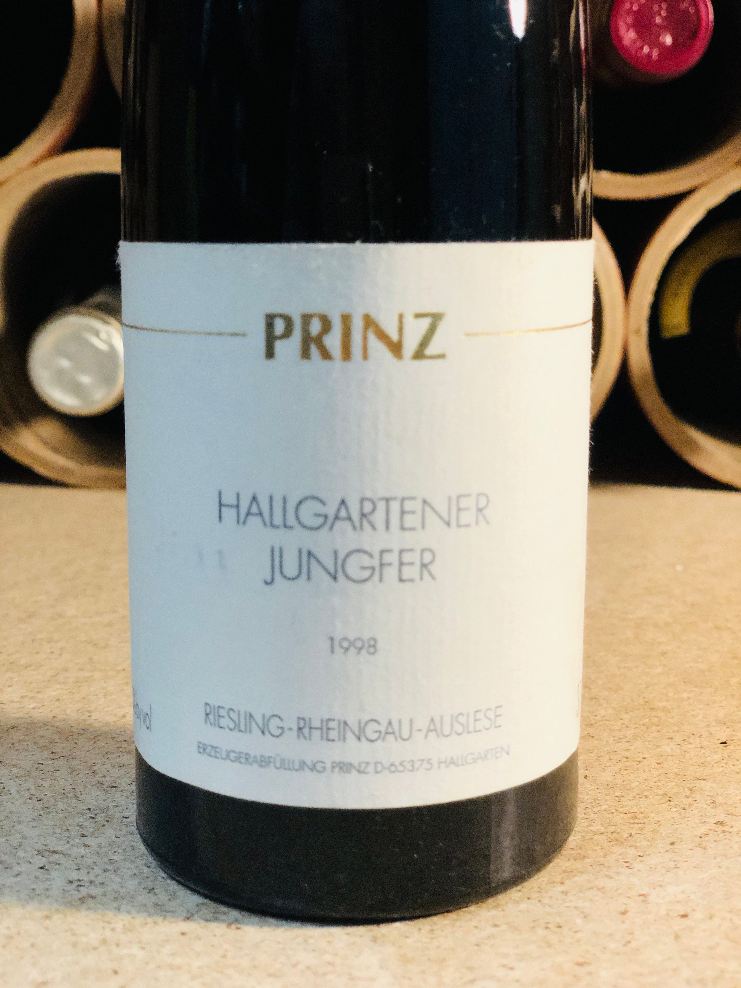 Prinz, Hallgartener Jungfer, Goldkapsel, Riesling Auslese 1998 (375ml)