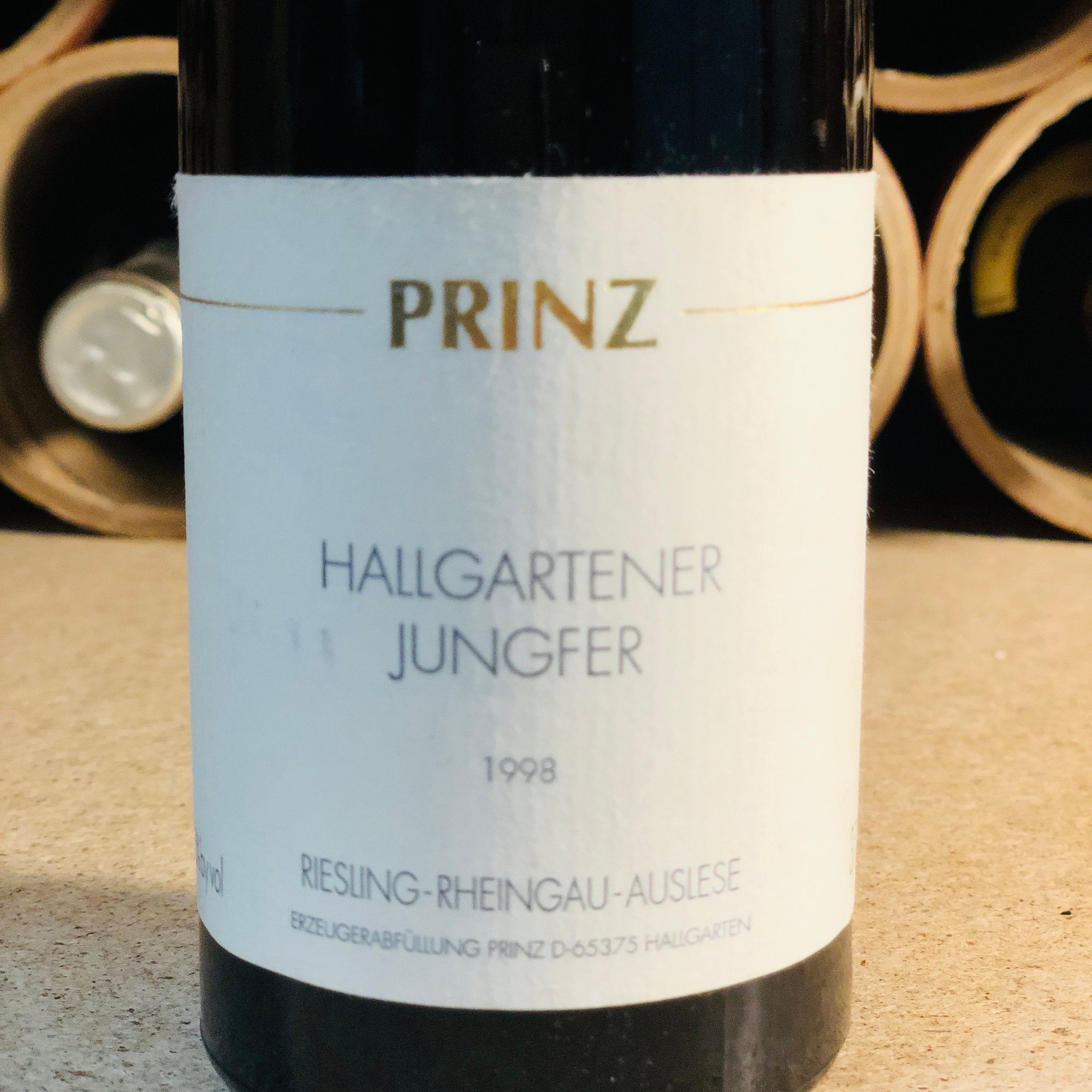 Prinz, Hallgartener Jungfer, Goldkapsel, Riesling Auslese 1998 (375ml)