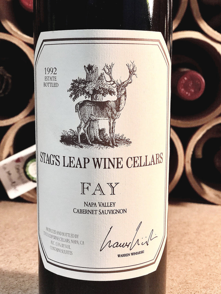 Stag's Leap Wine Cellars, Stags Leap District, Fay Vineyard, Cabernet Sauvignon 1992