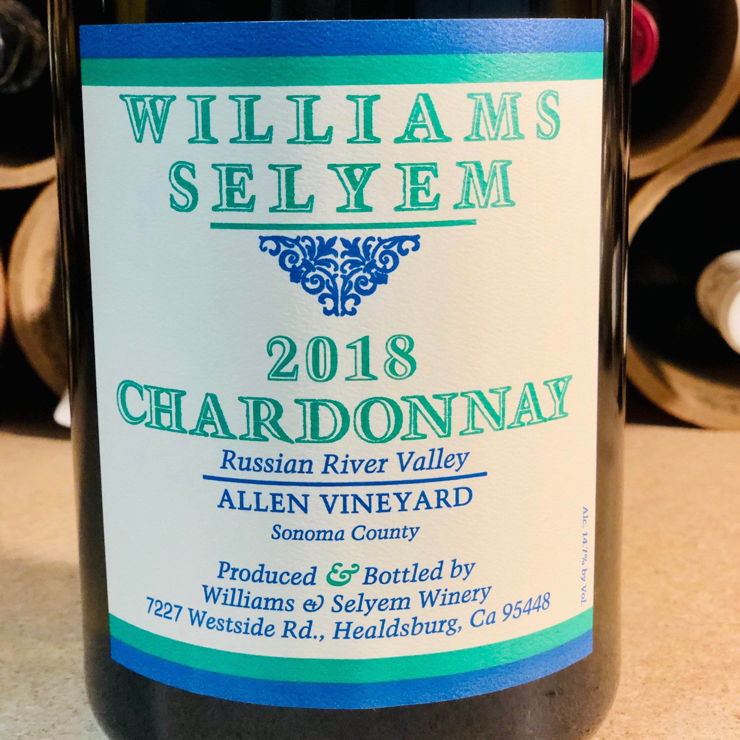 Williams Selyem, Russian River Valley, Allen Vineyard, Chardonnay 2018 (1.5L)